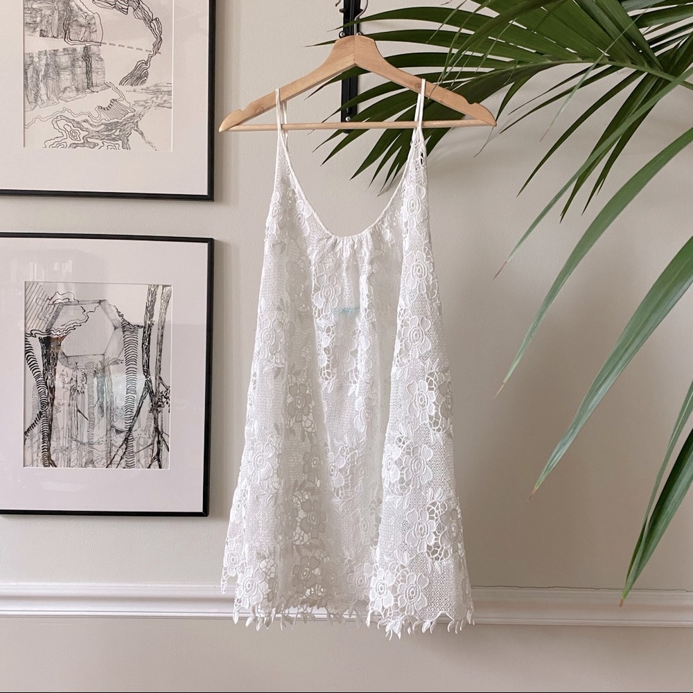 Melissa Odabash White Crochet Coverup